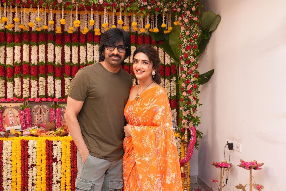 Ravi Teja s RT 75 also starring Sreeleela goes on floors The Hindu